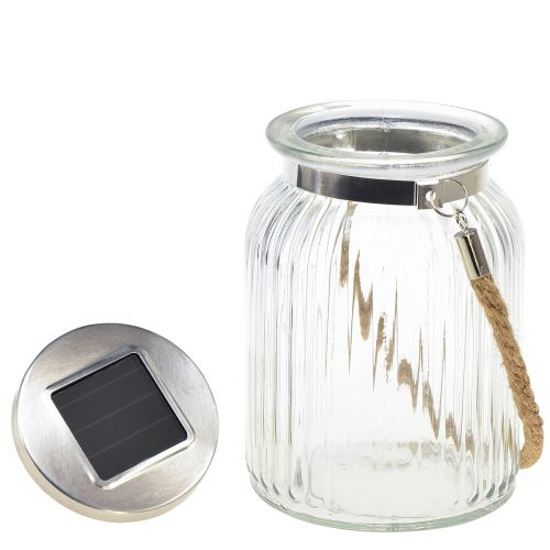 Floristik24 Candeeiro suspenso solar para decoração de mesa para varanda branco quente Ø11cm Alt.16cm