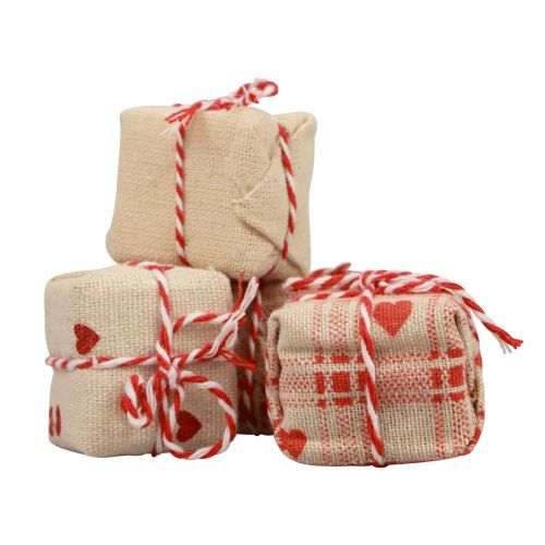 Itens Decoração de mesa pacote de presente de Natal decoração 3,5 cm 9 unidades