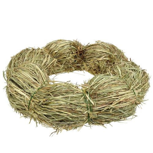 Itens Coroa de mesa guirlanda de feno Ø28cm natureza