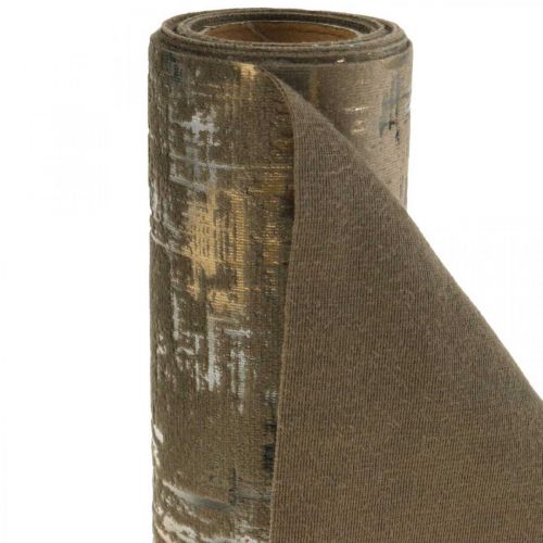 Floristik24 Caminho de mesa marrom corredor de mesa decoração poliéster C250cm L20cm