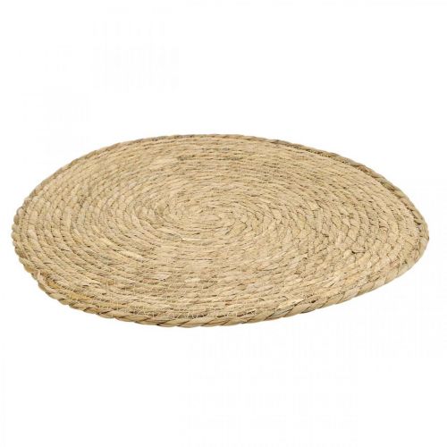 Floristik24 Tapete de mesa redondo Ø40cm de ervas marinhas para decoração de mesa natural