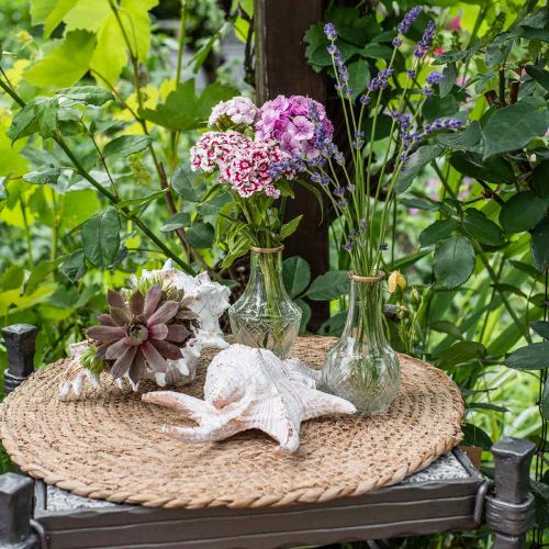 Floristik24 Tapete de mesa redondo Ø40cm de ervas marinhas para decoração de mesa natural