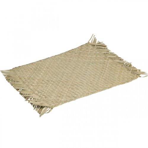 Placemat erva marinha decoração de mesa retangular natureza jacinto de água 33 × 48cm