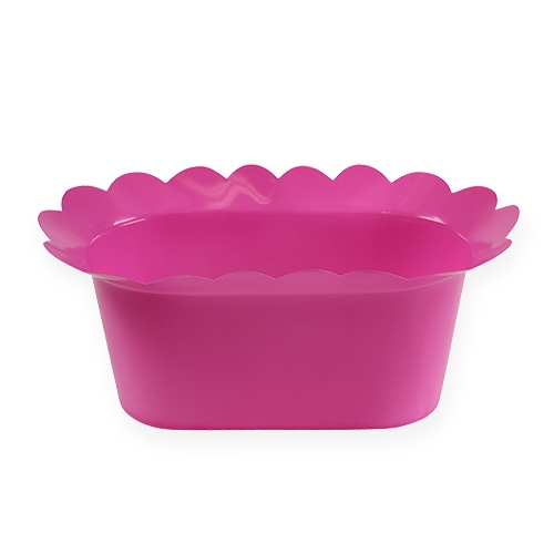 Floristik24 Pote de plástico oval colorido 23cm 10pcs