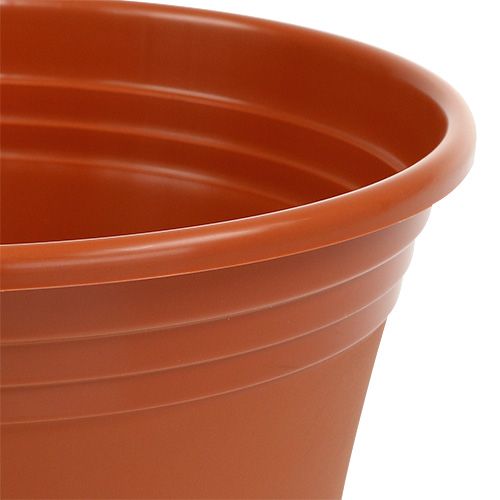 Itens Pote “Irys” plástico terracota Ø15cm Alt.13cm, 1ud