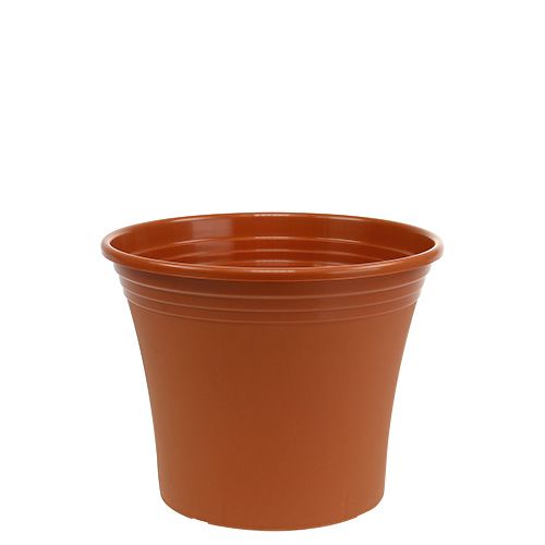 Floristik24 Vaso “Irys” plástico terracota Ø17cm H14cm 1 un