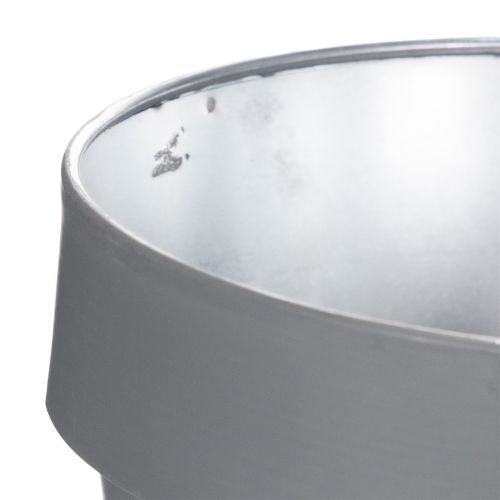 Itens Vaso de flores com delicado desenho de flores silvestres, ideal para varanda ou terraço, 15 cm, conjunto de 3 peças.