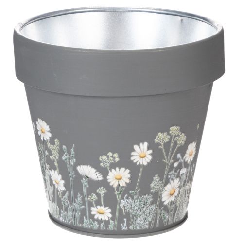 Vaso de flores com motivo de margarida para decoração de interiores elegante, 11 cm, conjunto de 4 peças