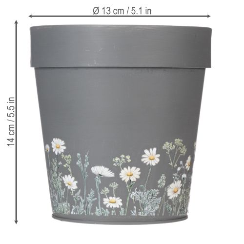 Itens Vaso de flores com estampa floral para decoração moderna de casa e varanda de verão, 13 cm, conjunto de 4 peças