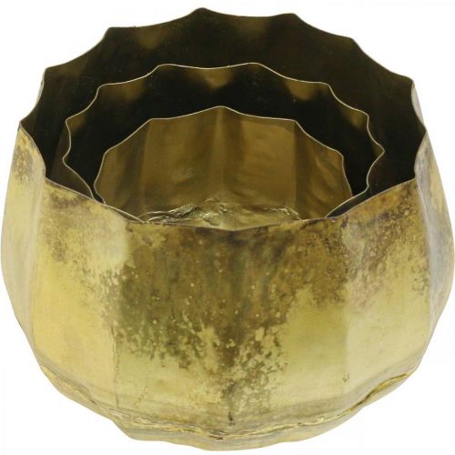 Itens Tigela decorativa em metal latão Ø22/18/14cm conjunto de 3