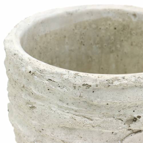 Floristik24 Vaso branco antigo Ø14,5cm Alt13cm