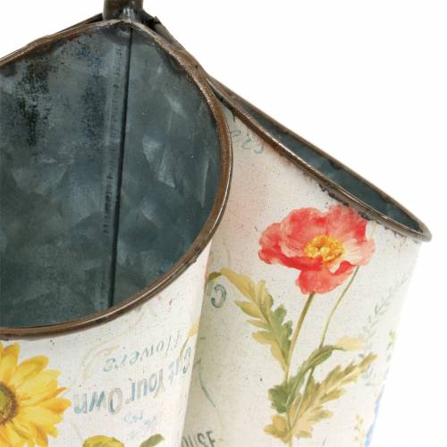 Floristik24 Desenho de flor em vaso com cabo em forma de pá 3 Alt.27cm