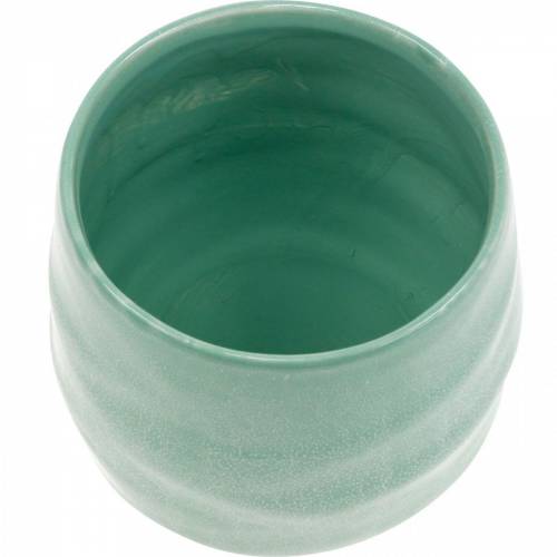Floristik24 Pote de cerâmica, tigela de planta, vaso de cerâmica ondulado Ø16cm 2pcs