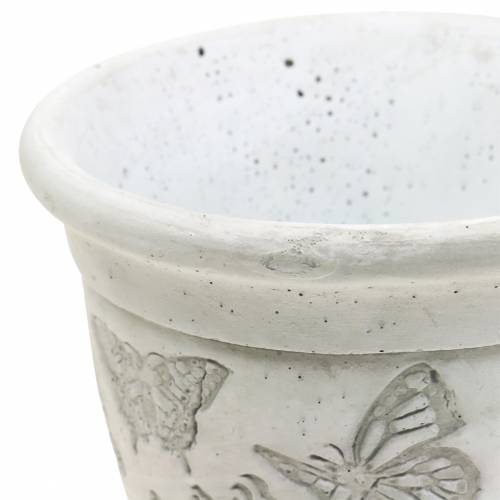 Floristik24 Copo para vaso de plantas com borboletas Ø12,5cm Alt13cm 2pcs