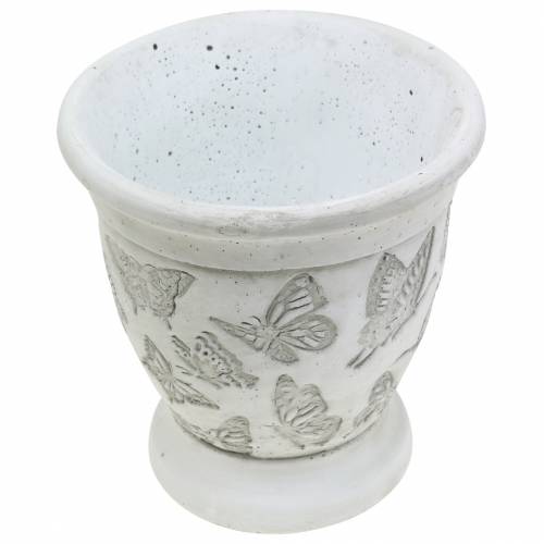 Floristik24 Copo para vaso de plantas com borboletas Ø12,5cm Alt13cm 2pcs