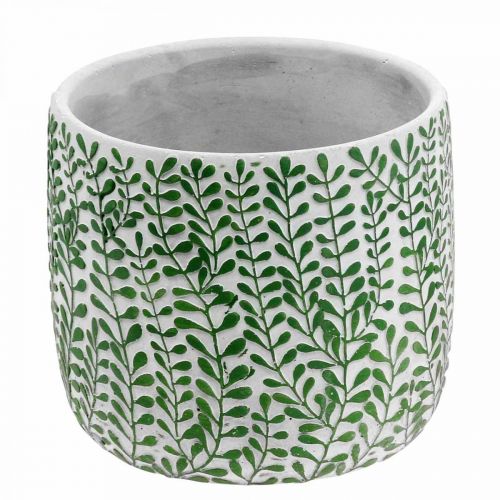 Floristik24 Decoração de gavinha de cachepô, vaso de cerâmica, aparência de concreto plantador Ø20,5cm A17,5cm