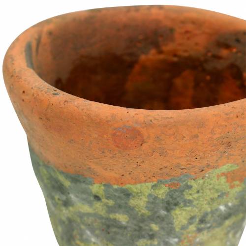Floristik24 Vaso para plantas vintage argila natural Ø14,5 cm Alt 12 cm 2 unidades