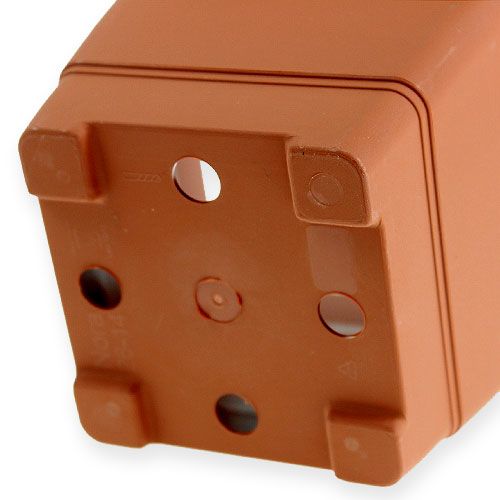 Floristik24 Vaso para flores "Nora" 14cm x 14cm Alt.11cm terracota, 1 pen.