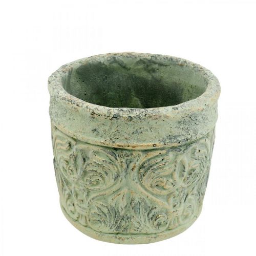 Vaso antigo parece verde, vaso de ouro concreto Ø9,5cm Alt.10,5cm