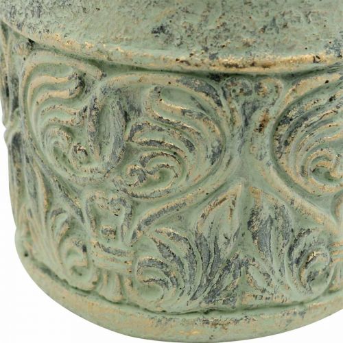 Vaso antigo parece verde, vaso de ouro concreto Ø9,5cm Alt.10,5cm