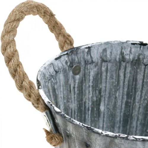 Itens Vaso com pegas, cachepot de metal, vaso decorativo para plantar Ø14,5cm