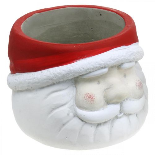 Floristik24 Floreira Papai Noel vaso de flores Concreto de Natal H10cm 2 unidades
