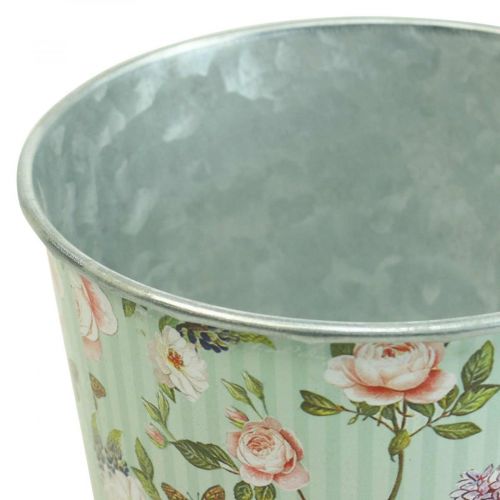 Floristik24 Vaso floreira rosas metal verão Ø12cm A10.5cm