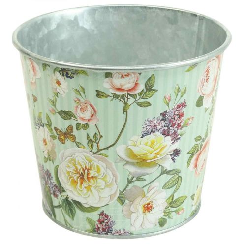 Floristik24 Vaso floreira rosas metal verão Ø12cm A10.5cm