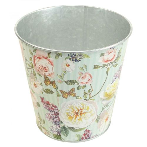 Floristik24 Vaso floreira rosas metal verão Ø15.5cm A15cm