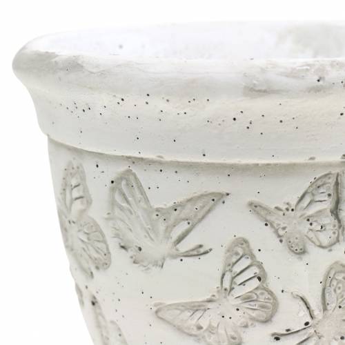 Floristik24 Copo para vaso de plantador com borboletas Ø11cm Alt.10cm 6pcs