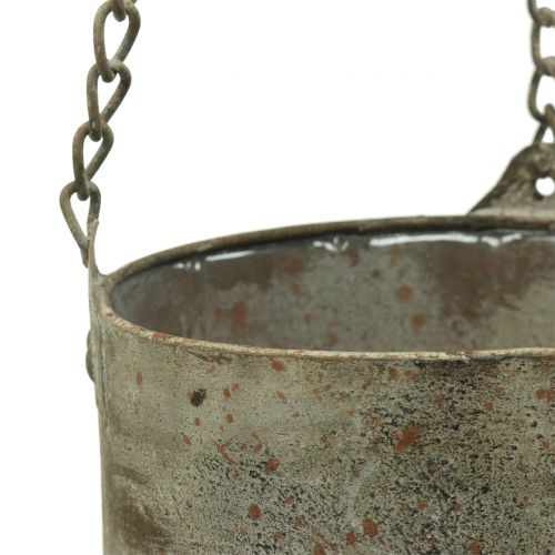 Floristik24 Vaso de plantas para pendurar antigo Ø10/14cm 2pcs