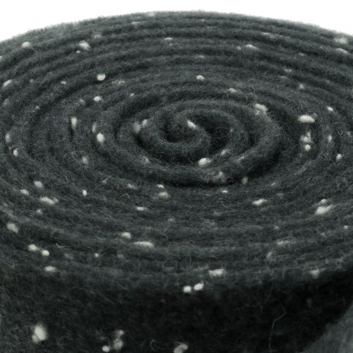 Itens Pot tape fita de feltro cinza com bolinhas 15cm x 5m