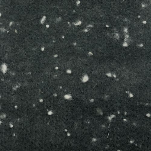 Floristik24 Pot tape fita de feltro cinza com bolinhas 15cm x 5m