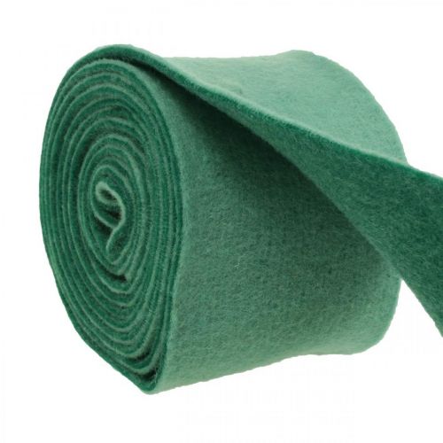 Fita de feltro, fita adesiva, fita de lã verde bicolor 15cm 5m