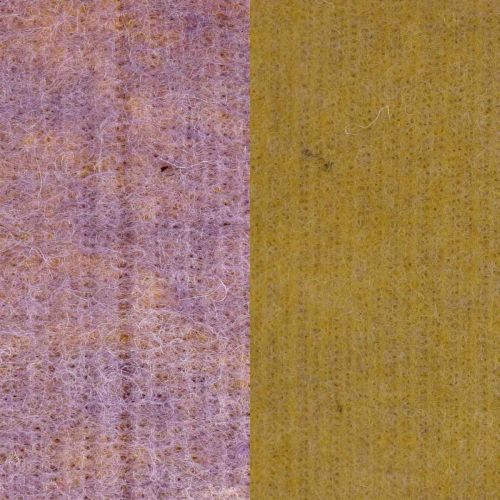Fita de feltro, fita de pote, fita de lã bicolor amarelo mostarda, violeta 15cm 5m