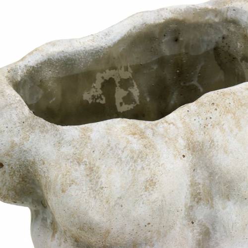 Floristik24 Vaso para plantas torso masculino cinza 19 × 13,5cm Alt.28cm