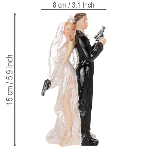Topo de bolo noivos 15,5cm | Floristik24.pt