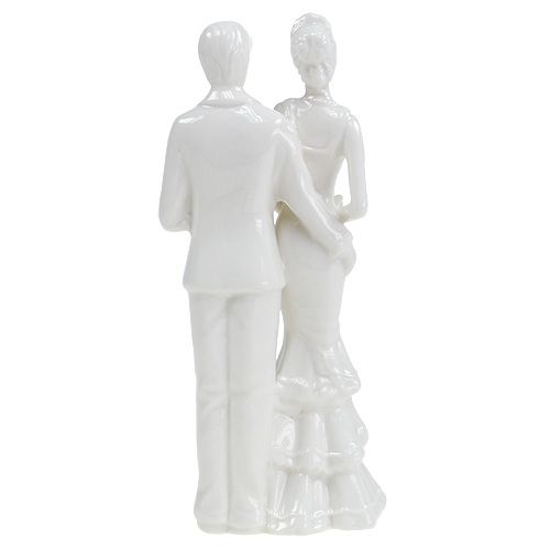 Floristik24 Bolo figura noivos branco 17cm