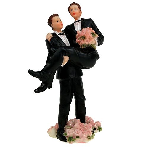 Floristik24 Figura de bolo casal masculino 13,5 cm