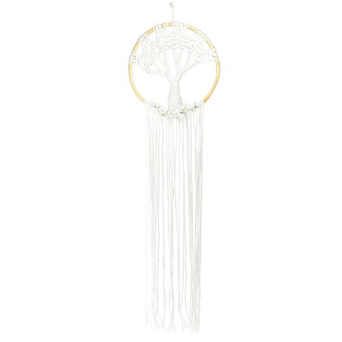 Apanhador de sonhos macramê decoração de parede árvore da vida boho Ø28cm Alt.92cm