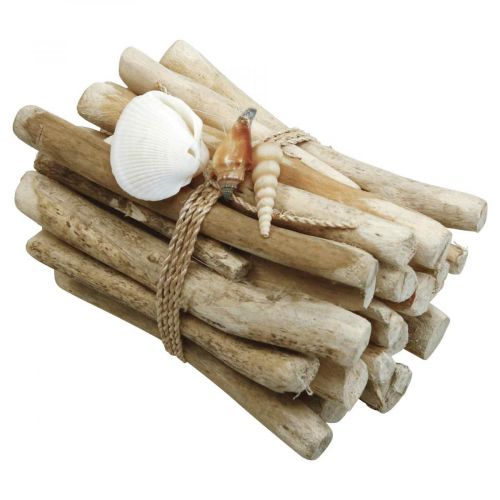 Floristik24 Varas de madeira decorativas de madeira flutuante natureza L15cm