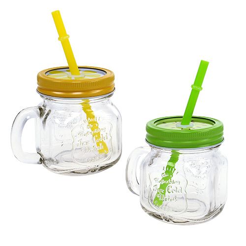 Floristik24 Copo de bebida com tampa Ø7cm Alt.9cm 2pçs