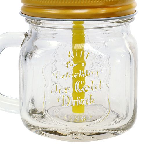 Floristik24 Copo de bebida com tampa Ø7cm Alt.9cm 2pçs