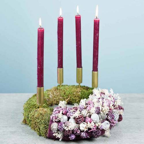 Floristik24 Vassoura de Flores Secas Bloom Branqueada 140g