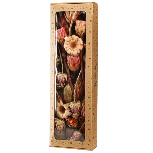Itens Flores secas mix protea rosa alcachofra papoula 38cm 580g