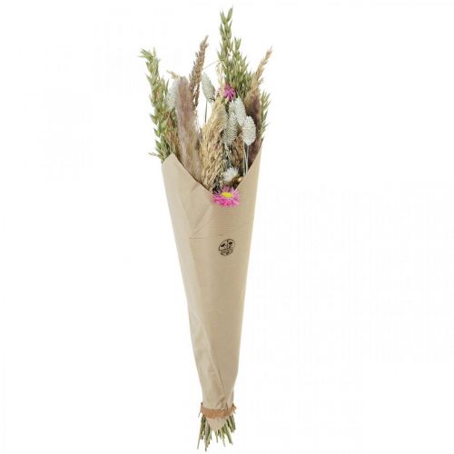 Floristik24 Buquê de flores secas erva Phalaris flores de palha rosa 60cm 110g