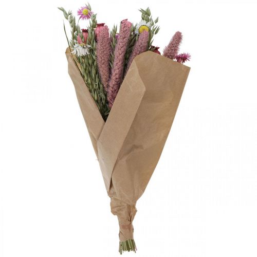 Itens Buquê de flores secas buquê de flores do prado rosa Alt.50cm 140g