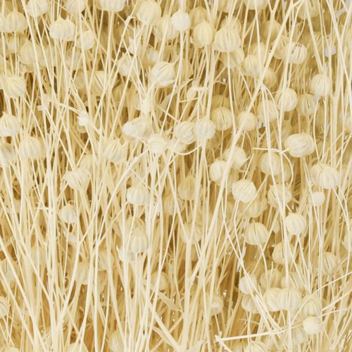Itens Linho seco natural branqueado 50-55cm 180g