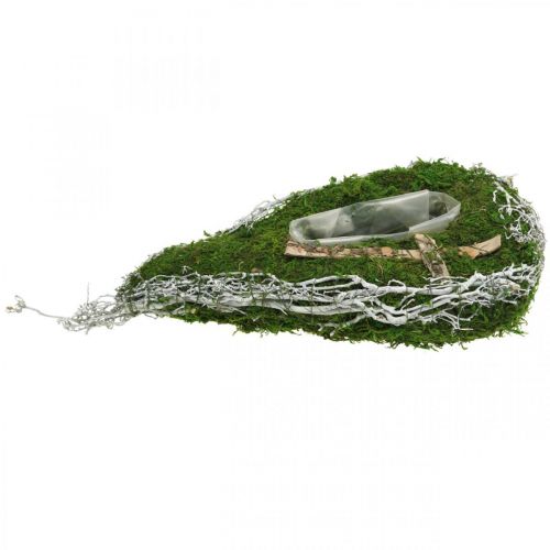 Floristik24 Plantador de musgo, floricultura comemorativa de videira 40x20cm
