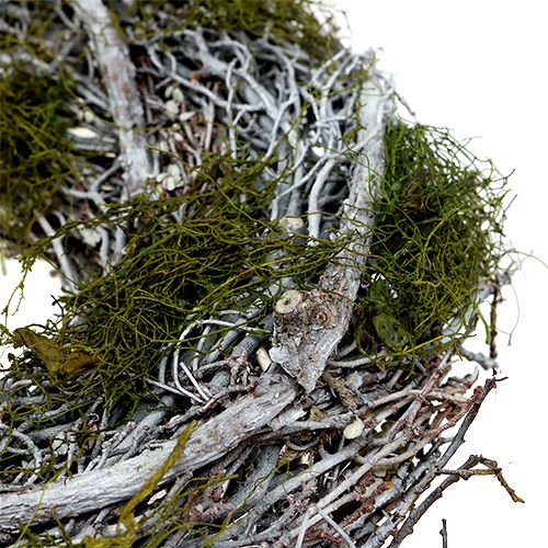 Floristik24 Guirlanda de porta com musgo Ø28cm cinza, verde